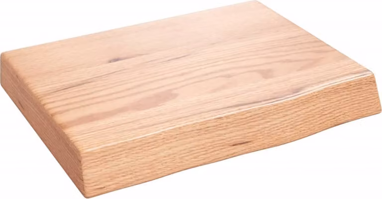 Piano Bagno Marrone 40x30x(2-6) cm Legno Massello Trattato