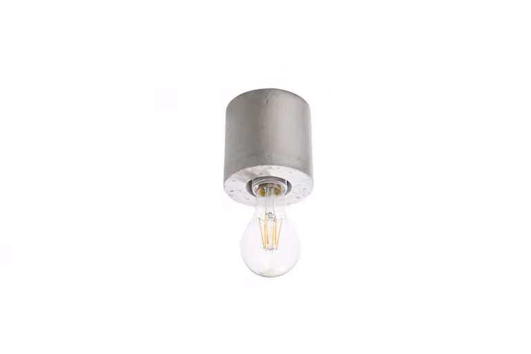 Lampada da soffitto SALGADO in cemento 1xE27 15W calcestruzzo 10x10x10cm Sollux Lighting