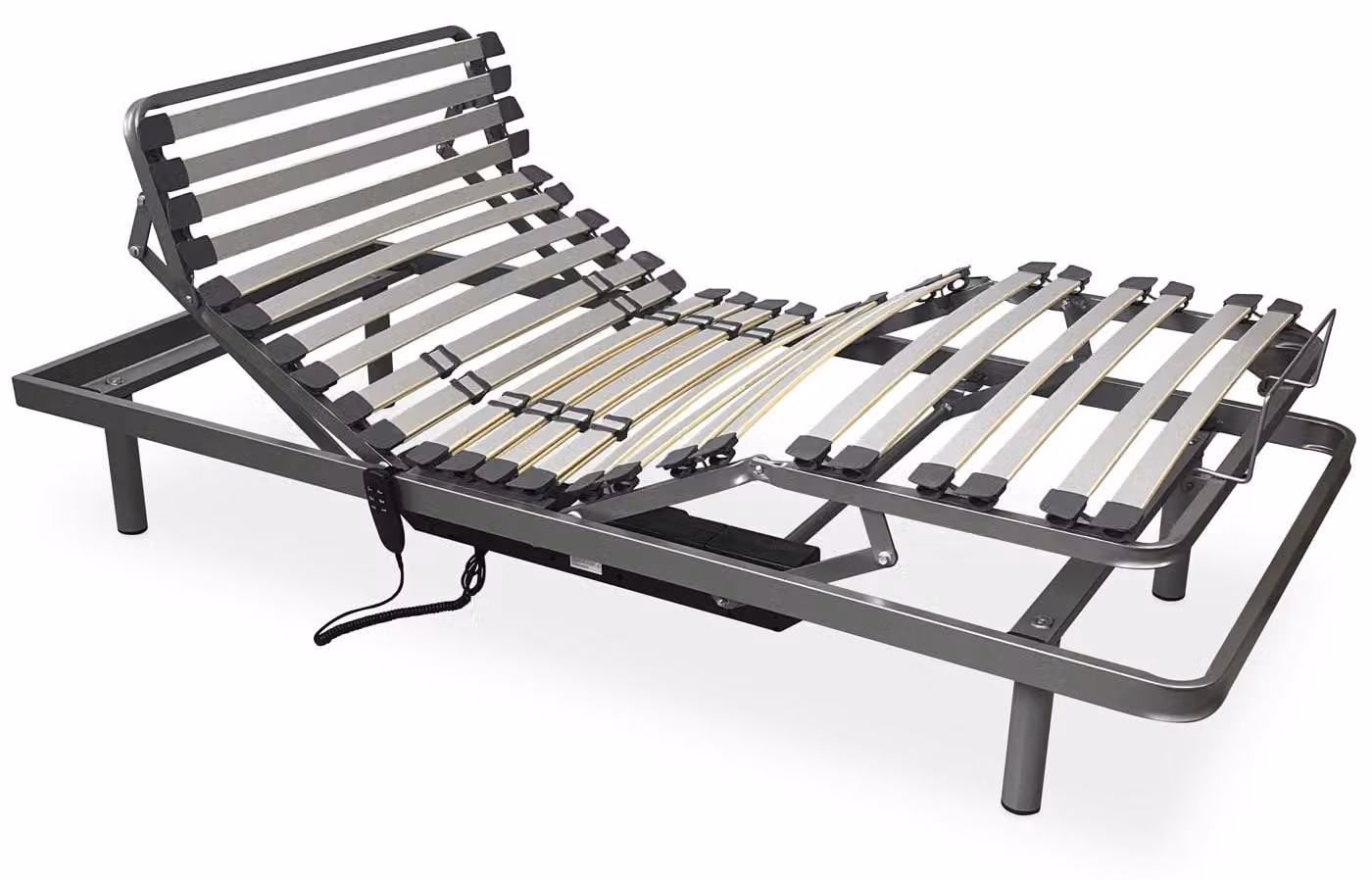 Letto a molle elettrico Flexipro, 5 posizioni, 90x190 cm, struttura rinforzata