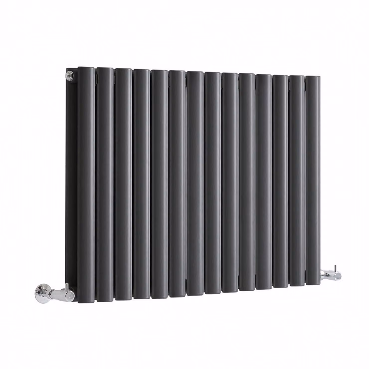 Radiatore di Design Orizzontale (Pannello Doppio) - 595mm x 826mm - Antracite - Sterling Quinn by Hudson Reed