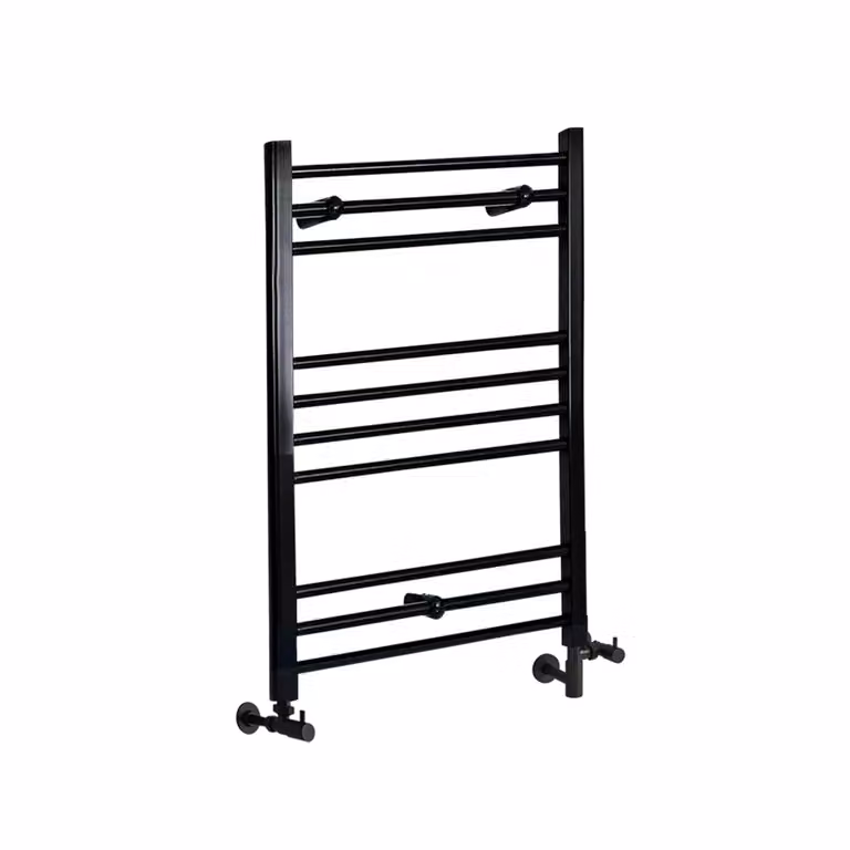 Scaldasalviette Misto Piatto - Termoarredo Bagno Nero - 800 x 600mm - 340W - Nox