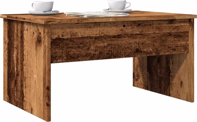 Maison Exclusive - Tavolino effetto legno antico 80x50,5x41,5 cm Materiale ligneo