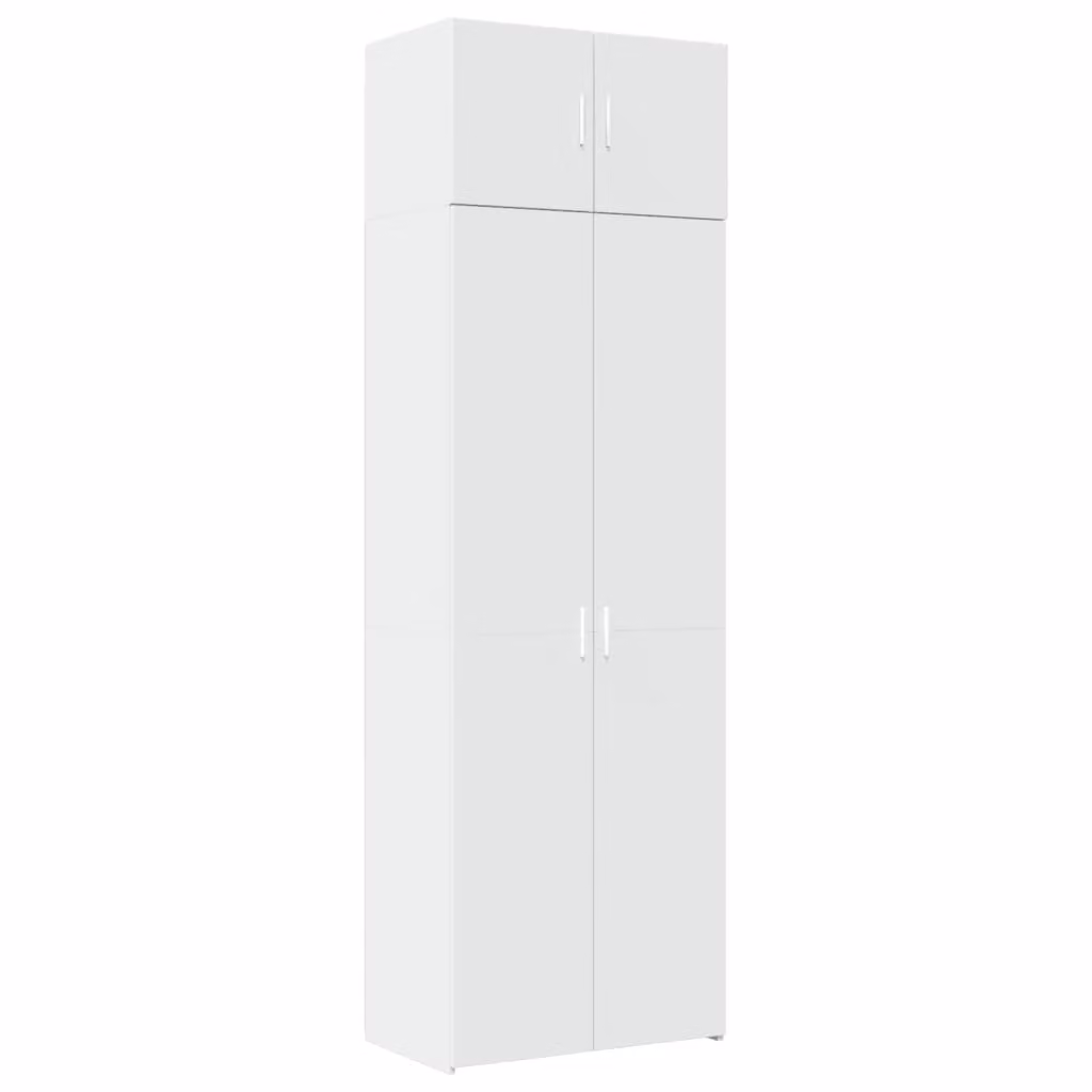 Mobile Portaoggetti Bianco 70x42,5x225 cm in Truciolato