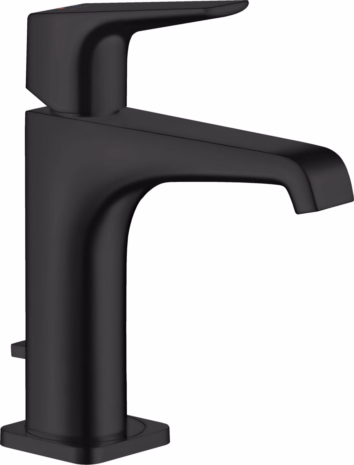 hansgrohe AXOR Citterio E Mitigeur monocommande de lavabo 125 avec béqu'ille et set de déchets, 36110670, 36110670