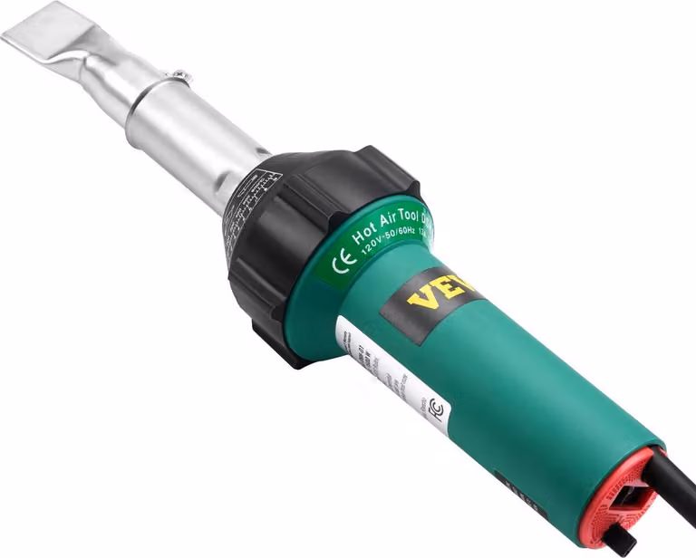 Saldatore ad aria calda per plastica 1600 W Pistola termica per PVC TPO vinile e 11 accessori