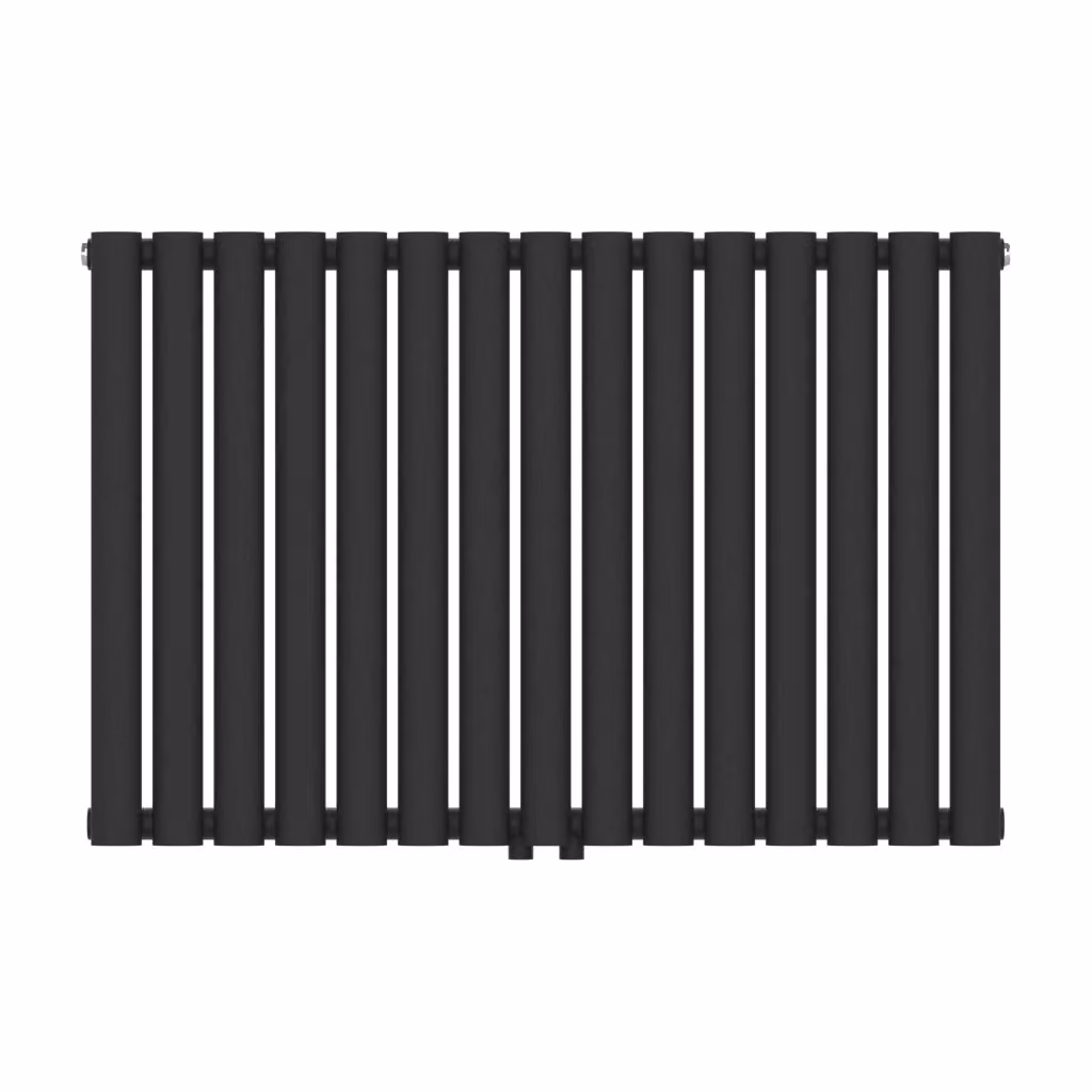 Radiatore a pannello piatto neu.haus in acciaio nero L: 90 cm, H: 60 cm, 653 W – 2