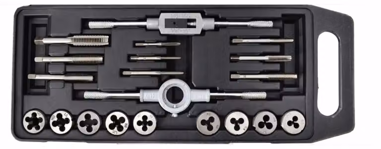 AW Tools - Set di maschi per filettatura, acciaio (confezione da 20) AW3134 (taglia unica) (argento)