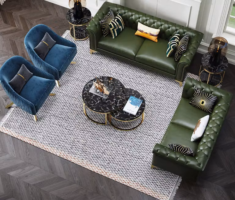 Sofagarnitur 3+2 Sitzer Klassischer Wohnlandschaft Sofas Couchen Polster Sofa