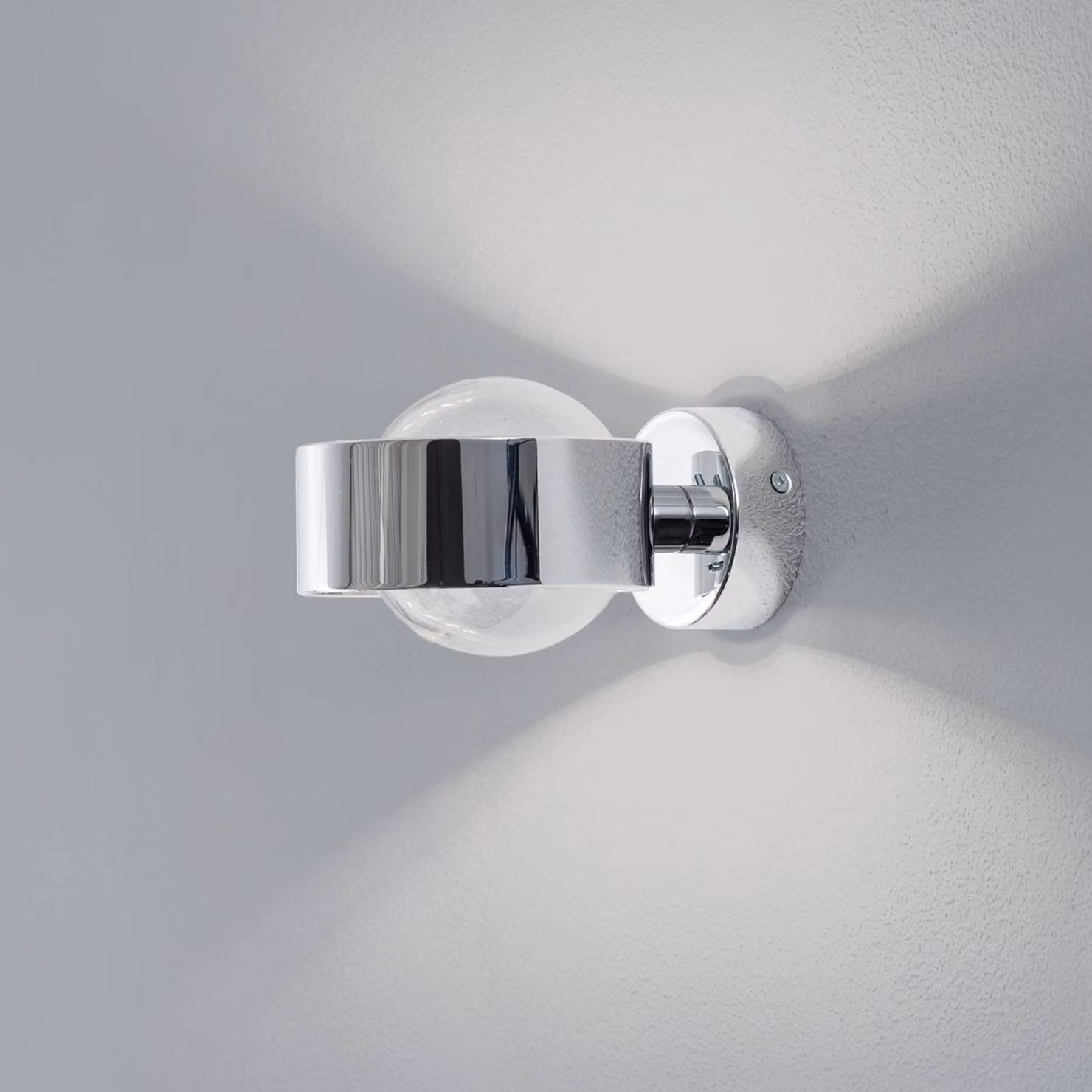 Plafoniera Mado Argon, dimmerabile, Cromo / Argento, Bagno, Metallo, Moderno, Plafoniera