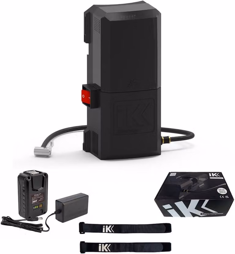 Accucompressor – Compressore portatile per verniciatura – Pompa d'aria a 18V con pressione costante fino a 2,5 bar