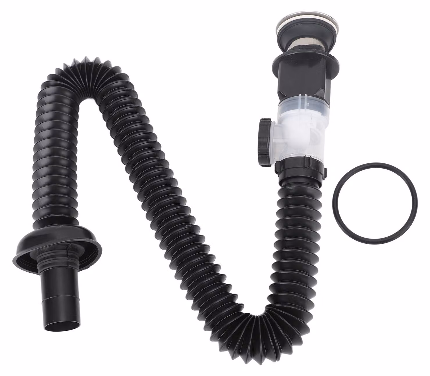 Tubo di scarico per lavandino che impedisce il riflusso, elimina i cattivi odori e garantisce un sistema di scarico a prova di perdite, ideale per uso domestico