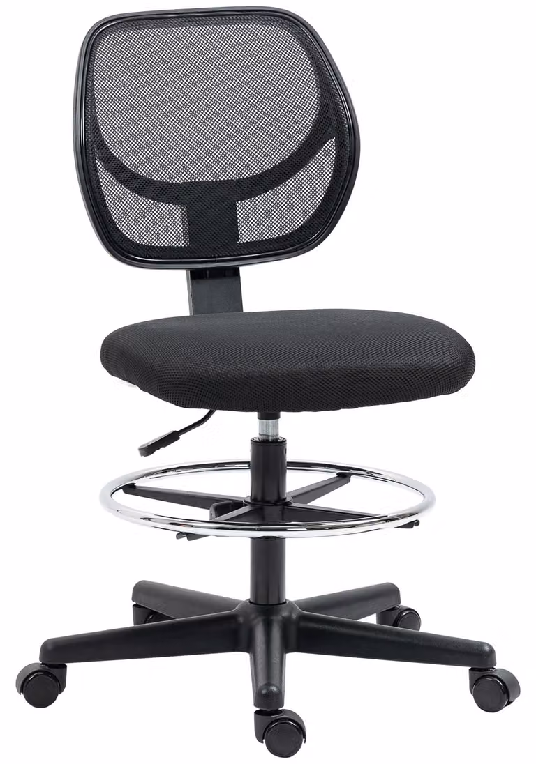 Sedia da disegno Vinsetto, sedia girevole ergonomica, sedia da ufficio regolabile in altezza