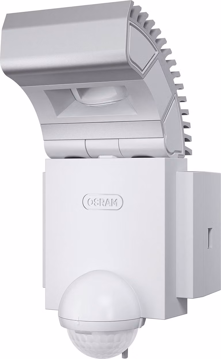 Osram NOXLITE LED SPOT Sensor 8 W WT, Lampada da parete per esterni, Bianco, Alluminio, IP44, Garage, Giardino, Terrazza, II