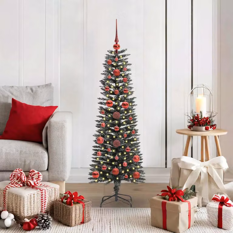 Albero di Natale artificiale vidaXL verde con 150 LED luce bianca calda, Altezza: 120 cm