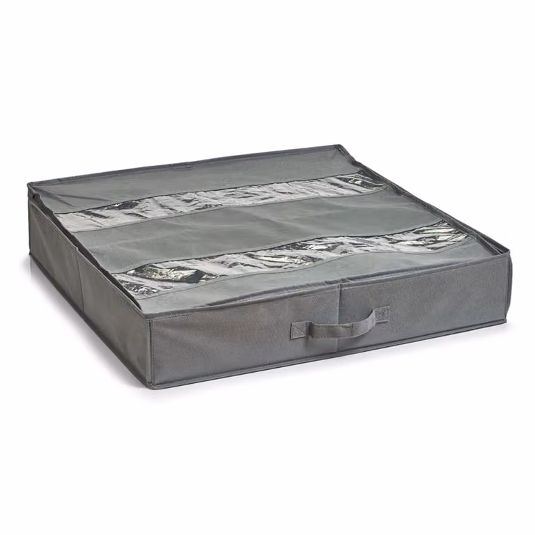 Scatola per scarpe Zeller, flessibile, grigio, 60 x 60 x 13 cm, 14610