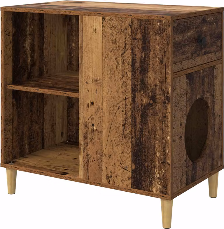 Casa per Gatti Legno vecchio 72 x 42.5 x 70 cm