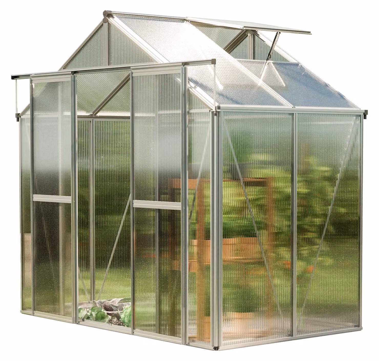 GFP Serra Saphir 2 telaio in alluminio 259 x 133 cm, lastre a doppia parete di 6 mm