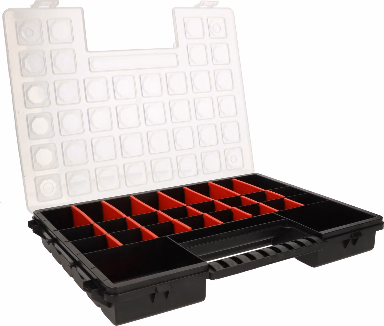 KOTARBAU® Cassetta di smistamento 38 cm 27 scomparti Magazzino per minuteria Divisori regolabili