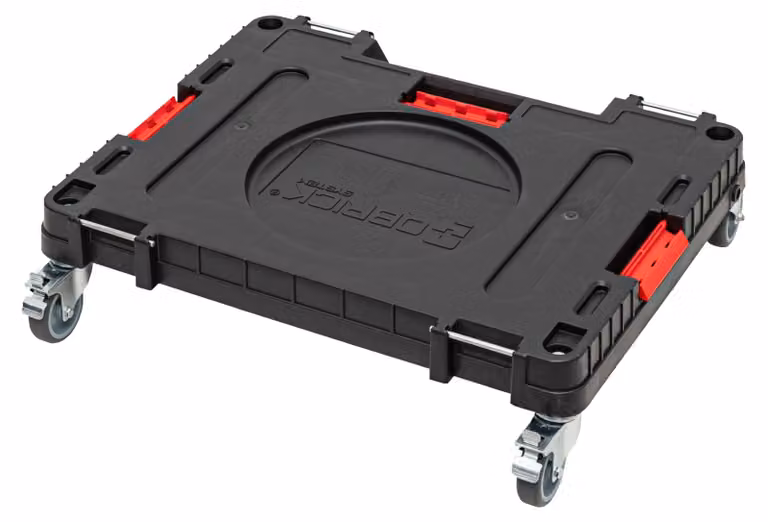 Qbrick System ONE Piattaforma di trasporto 2.0 Workshop 625 x 503 x 160 mm 120 kg con ruote girevoli in metallo e freno