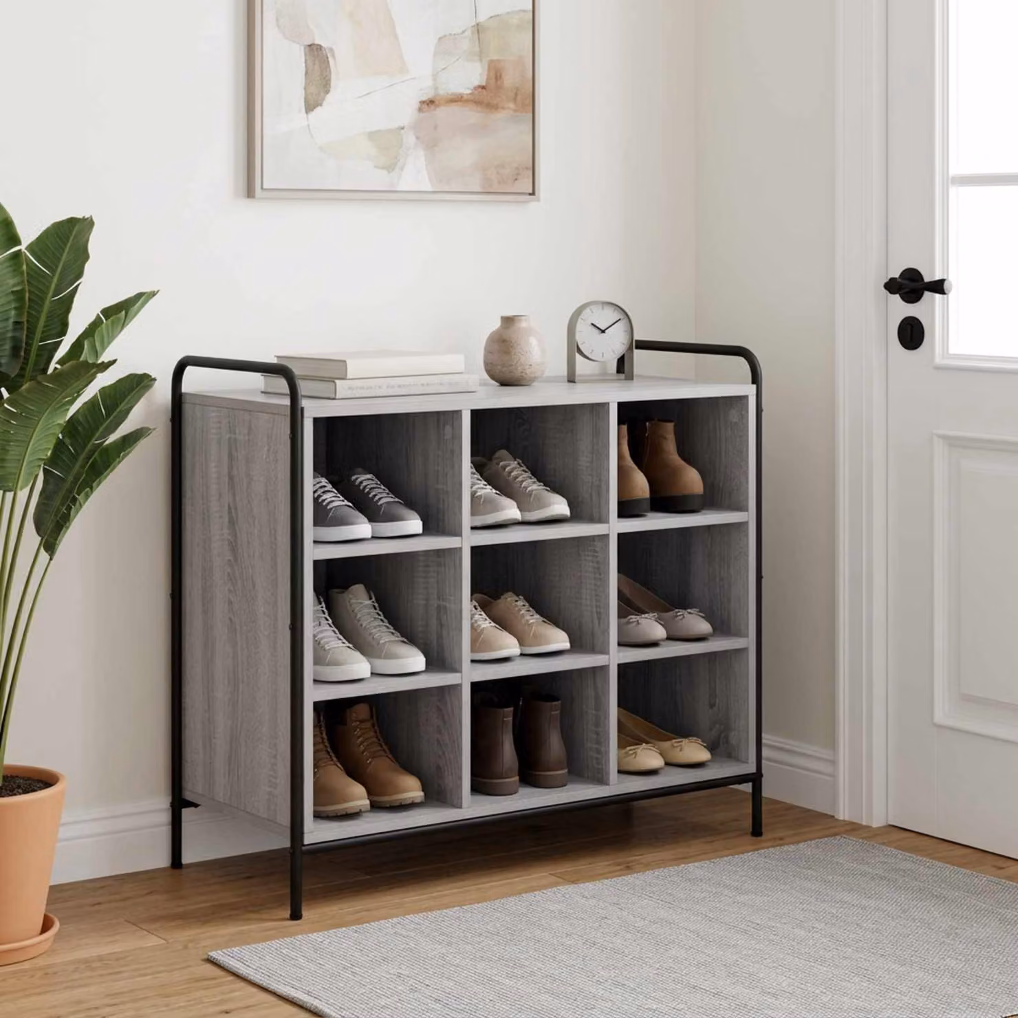 vidaXL Mobile per scarpe 85 x 39,5 x 75 cm Legno ingegnerizzato