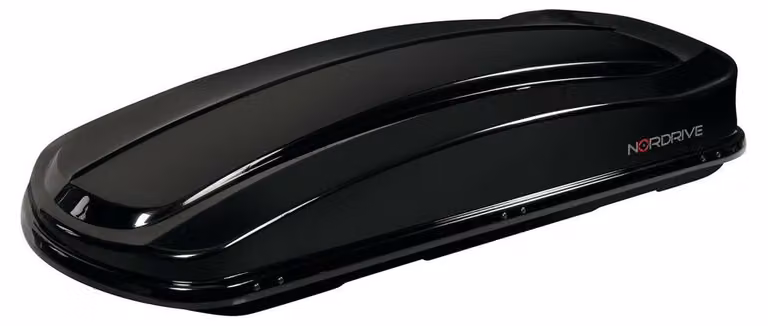 NORDRIVE N60022 BOX 530 Box da tetto nero lucido 530 L, portata 75 kg