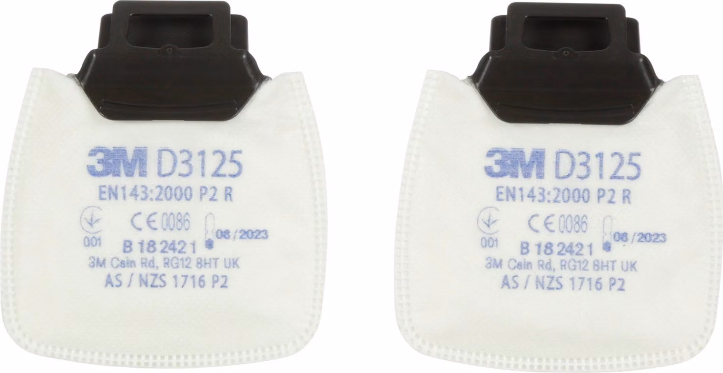 3M Secure Click D3125 Filtro antiparticolato P2 R - Confezione da 2 pezzi
