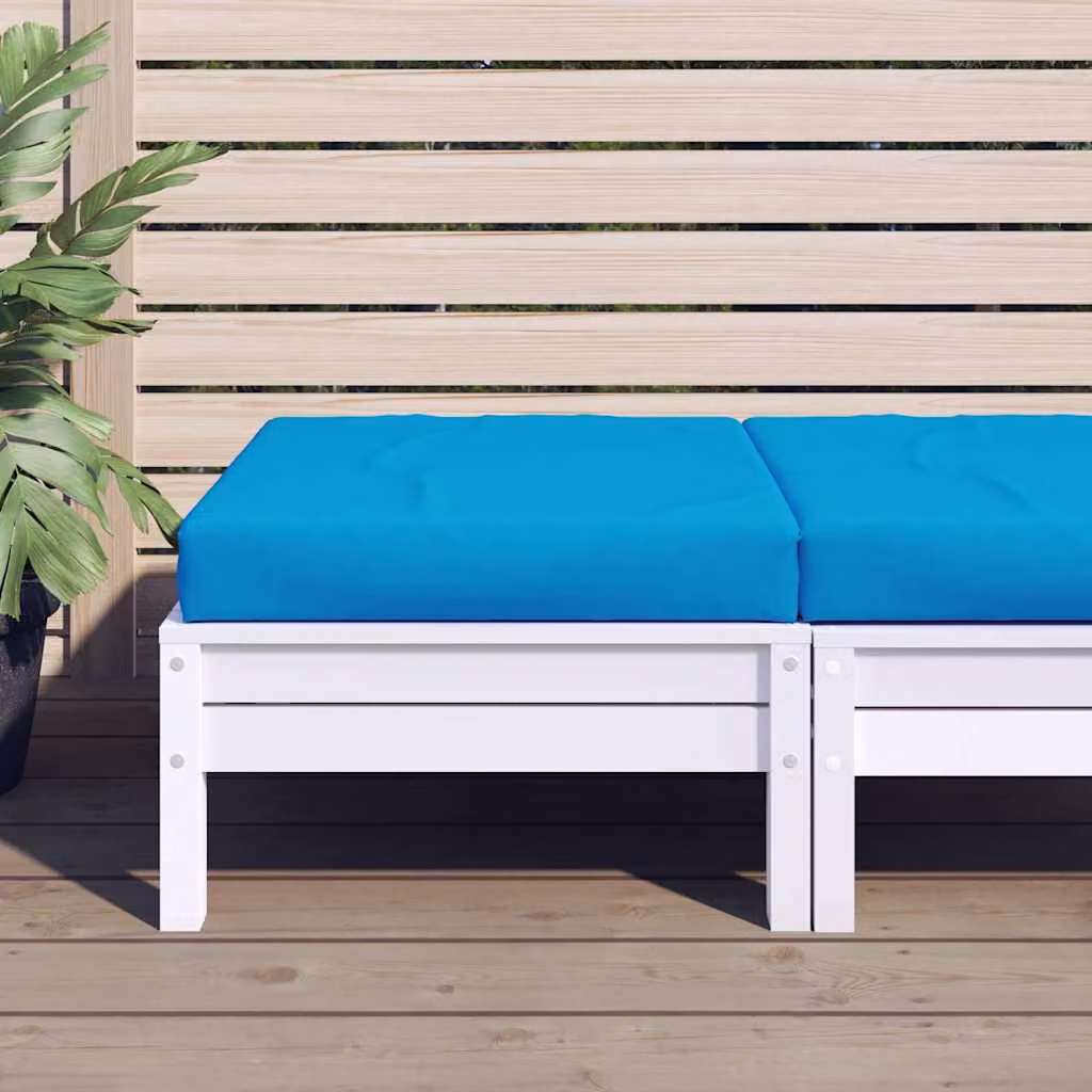 Cuscino per Pallet vidaXL Azzurro in Tessuto Oxford Idrorepellente e Traspirante L/P/H: 60 x 60 x 9,5 cm