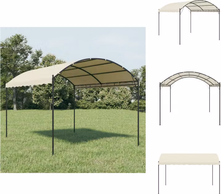 tessuto vidaXL Pavilion crema - Padiglioni e tende per feste