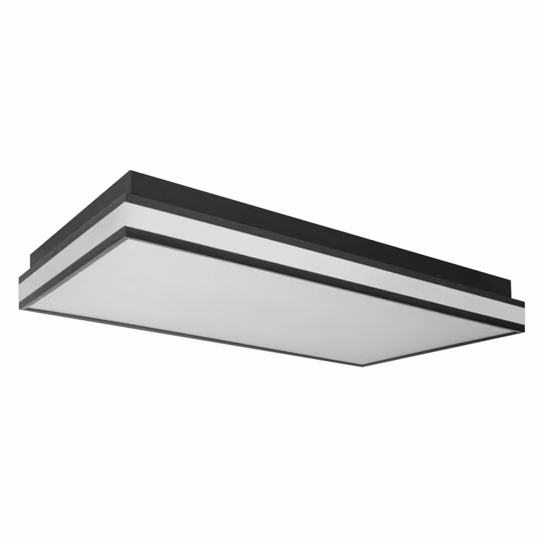 LEDVANCE ORBIS MAGNET SMART+ Wi-Fi 60x30cm, plafoniera LED dimmerabile per interni, 42W, temperatura colore 3000 - 6500K, 4200 lumen, lampada di design con innovativa montatura magnetica, nero