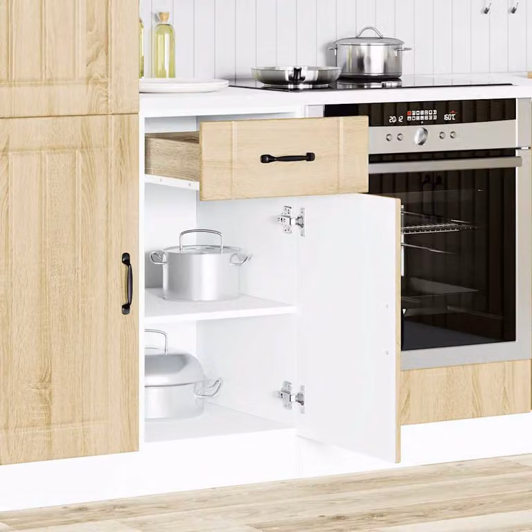 vidaXL Base da Cucina Lucca Rovere Sonoma in Legno Multistrato