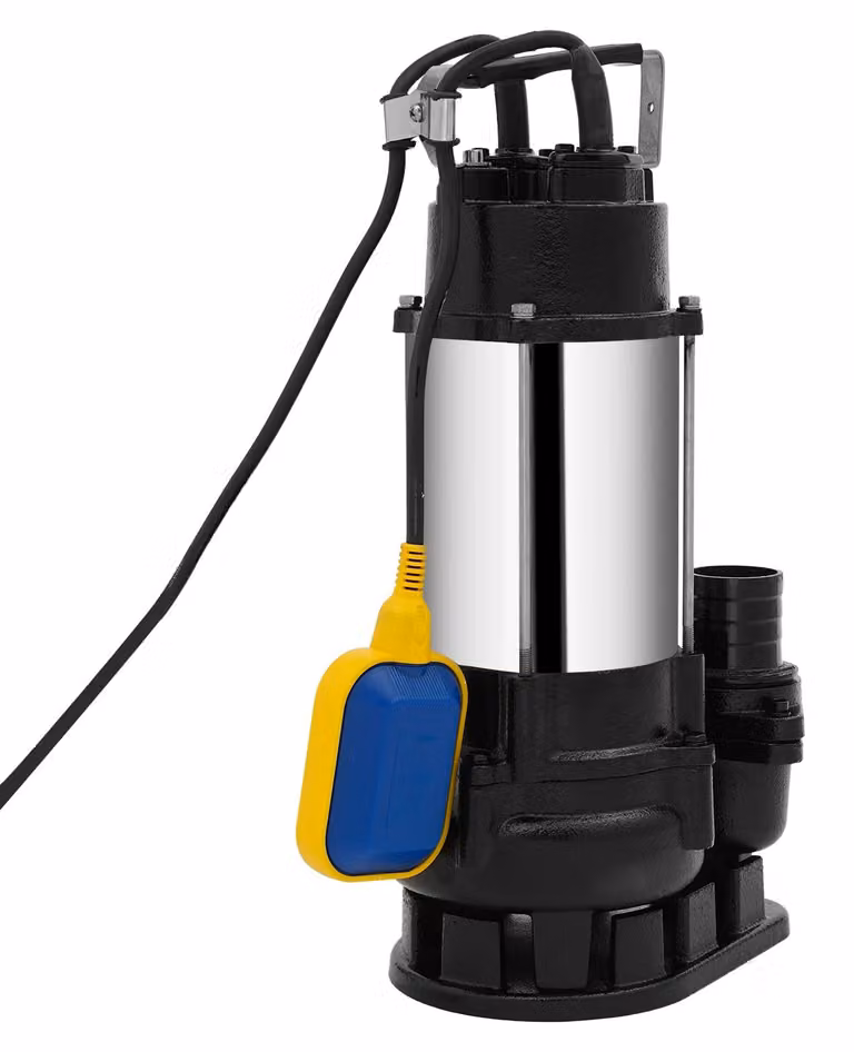 Pompa sommergibile per acqua - pompa per acque sporche - interruttore a galleggiante automatico - spina EU a 220V - uscita da 2" (5 cm) - pressione massima 1,5 MPa - 2850 giri/min