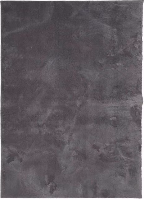 Tappeto HUARTE a pelo corto morbido e lavabile antracite L: 200 cm x P: 280 cm