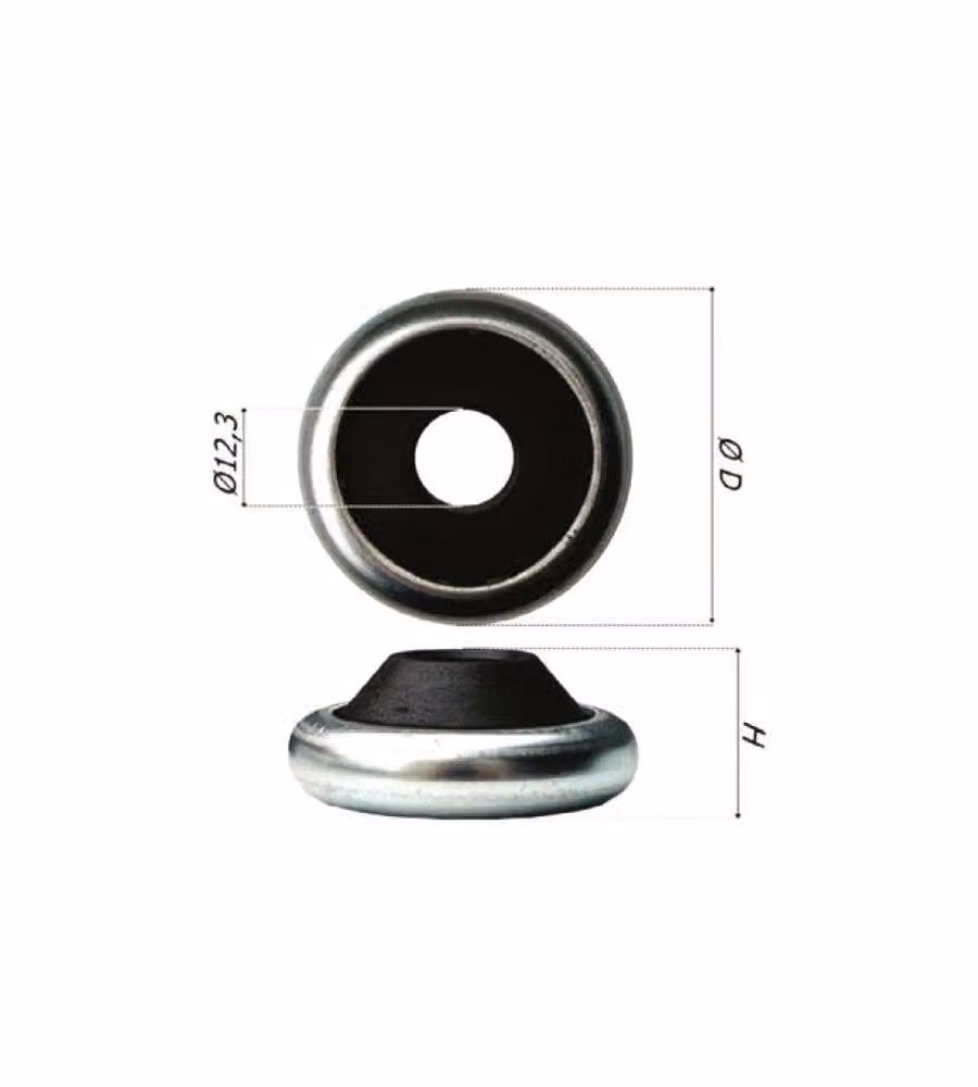 Cuscinetto A Sfera Tondo Bussola Nylon Mm 40
