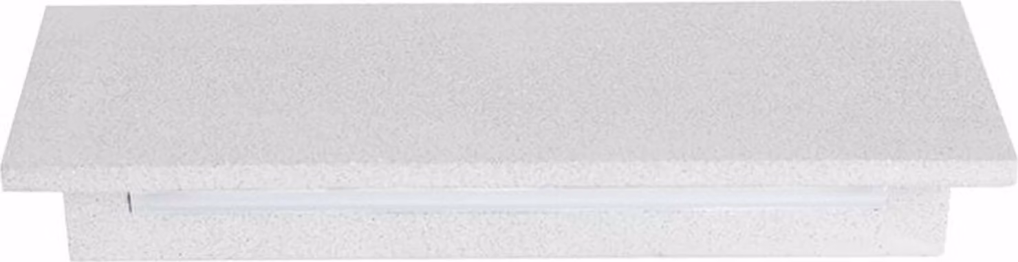 ACA Lighting LED apparecchio lineare da parete per esterni 8W 540LM 230V AC 3000K RA80 IP65 30.000hr bianco cemento MK063220W