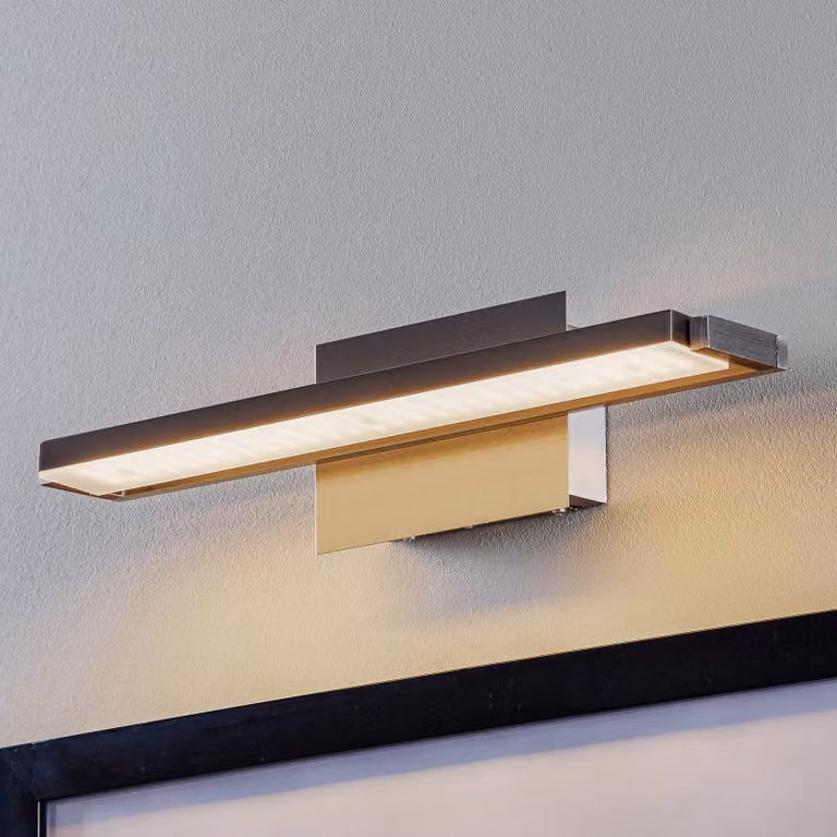 FISCHER & HONSEL Applique da parete a LED Pare TW, dimmerabile, Alluminio / Grigio / Zincato, Soggiorno / Sala da pranzo, Metallo, Moderno, Applique a LED