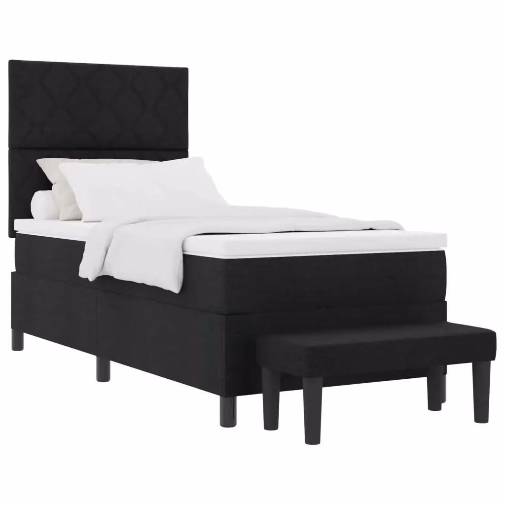 Letto ibrido con materasso vidaXL in tessuto nero L: 100 cm, P: 200 cm – 2