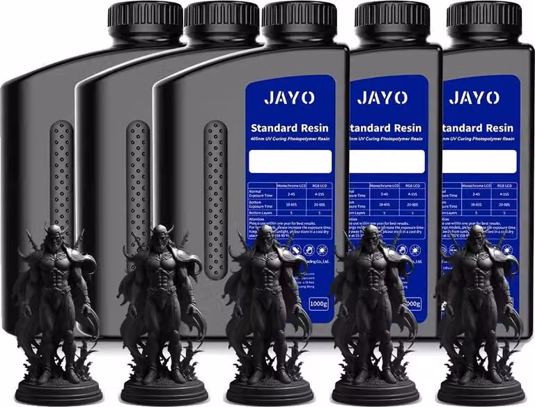 Resina per stampanti 3D, alta precisione, indurimento rapido, nero standard - 5 kg