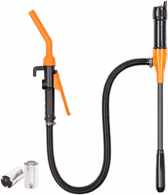 Pompa per benzina e gasolio con bocchettone a chiusura rapida, adatta all’uso con benzina, gasolio, gasolio da riscaldamento, acqua e acqua per acquari.
