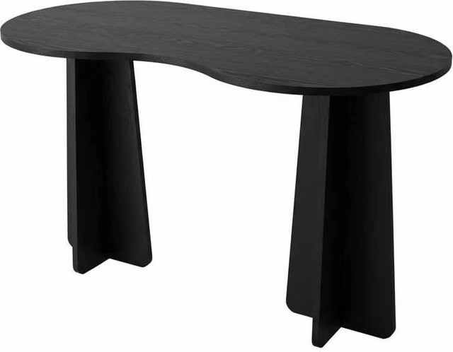 scrivania in legno "Infini" 120 x 60 x 75 cm - Nero
