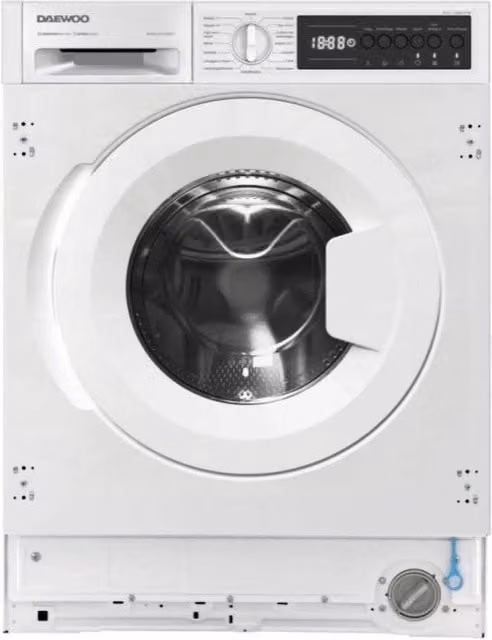 Lavatrice da incasso Daewoo WMIC84XWB1IT bianca, capacità 8 kg, 1400 giri, classe energetica B