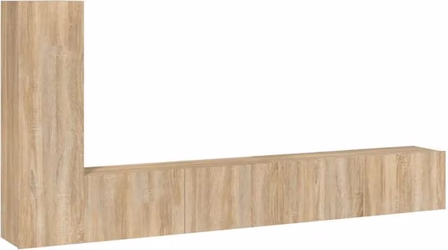 Set di Mobili Porta TV 3 pz | Armadietto TV | Mobile Porta TV Rovere Sonoma in Legno Multistrato