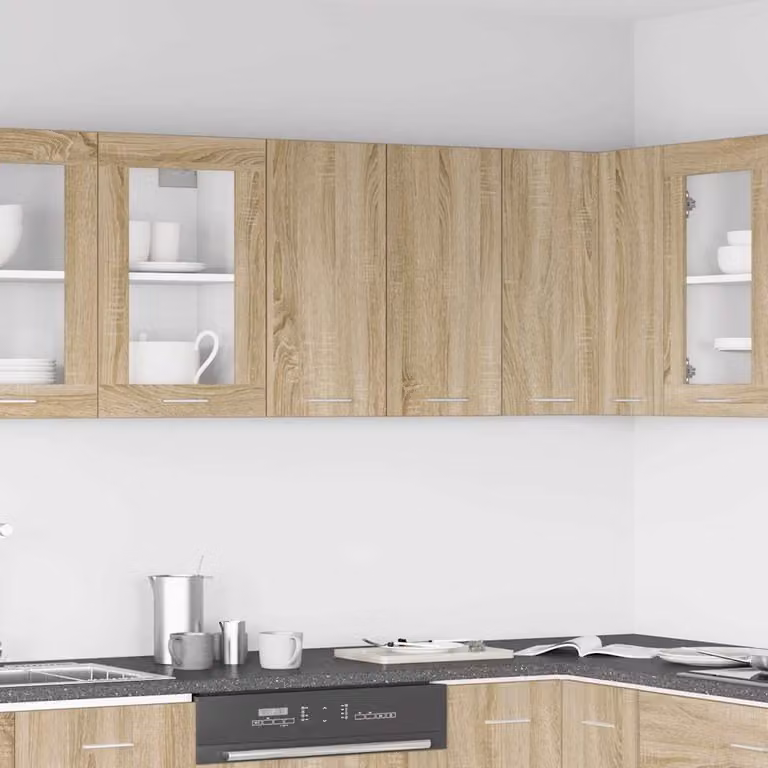 Pensile da cucina moderno vidaXL Lyon Rovere Sonoma marrone L 60 cm x P 31 cm x H 60 cm
