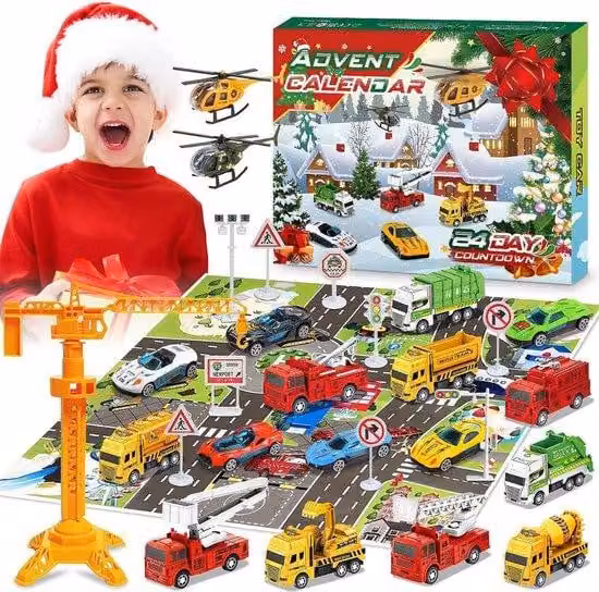Calendario dell'Avvento 2023 per bambini - Calendario dell'Avvento - Conto alla rovescia per Natale