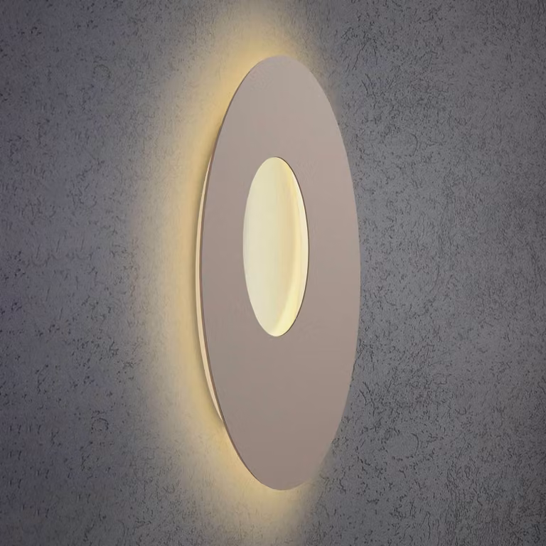 Escale Applique da parete a LED Blade Open, dimmerabile, Crema / Ambra, Soggiorno / Sala da pranzo, Alluminio, Moderno, Applique a LED