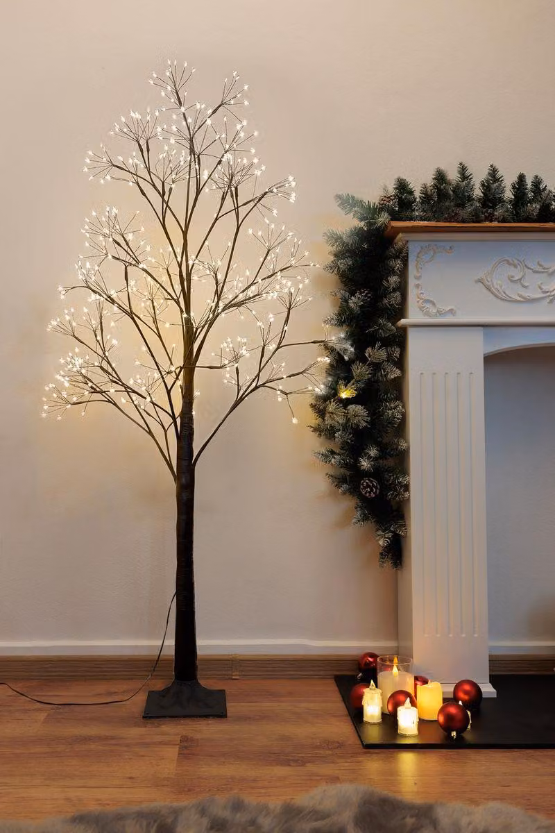 Albero MagicHome Natale, in plastica, 504xLED bianco caldo, 1.2 m