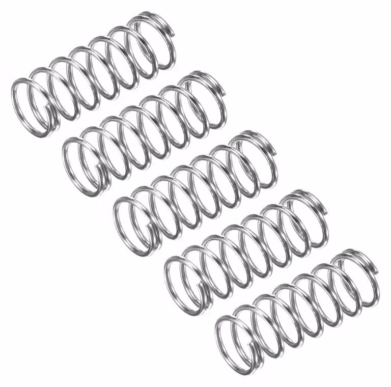 Molle a compression, confezione da 5, acciaio inossidabile 304, dimensioni 8x0,8x20 mm