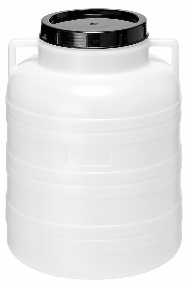 Garronda 40L barile in plastica HDPE per la casa e il giardino GD-0078, bianco