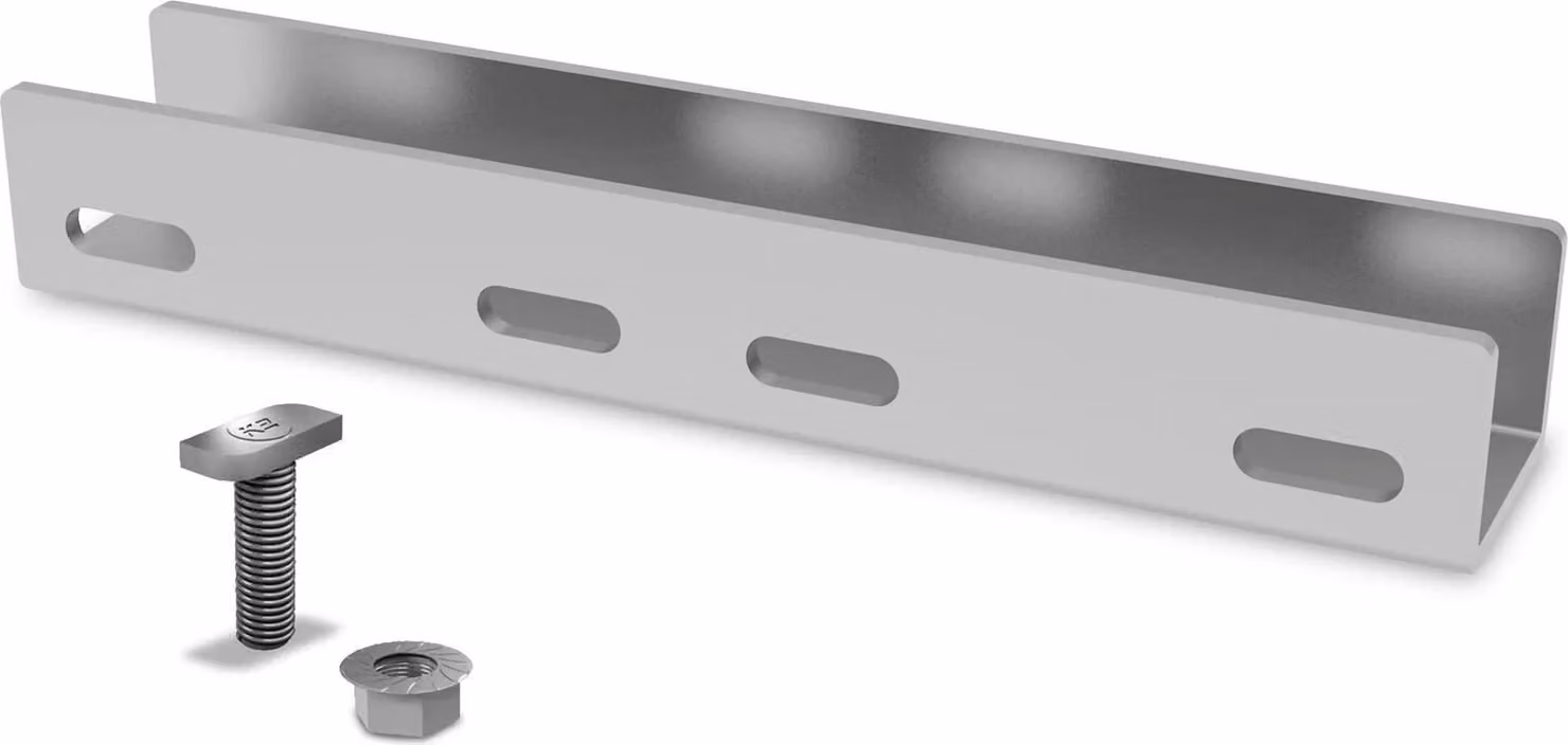 Set di connettori per binari K2, SingleRail 36, asta da 250 mm, 1 pz.