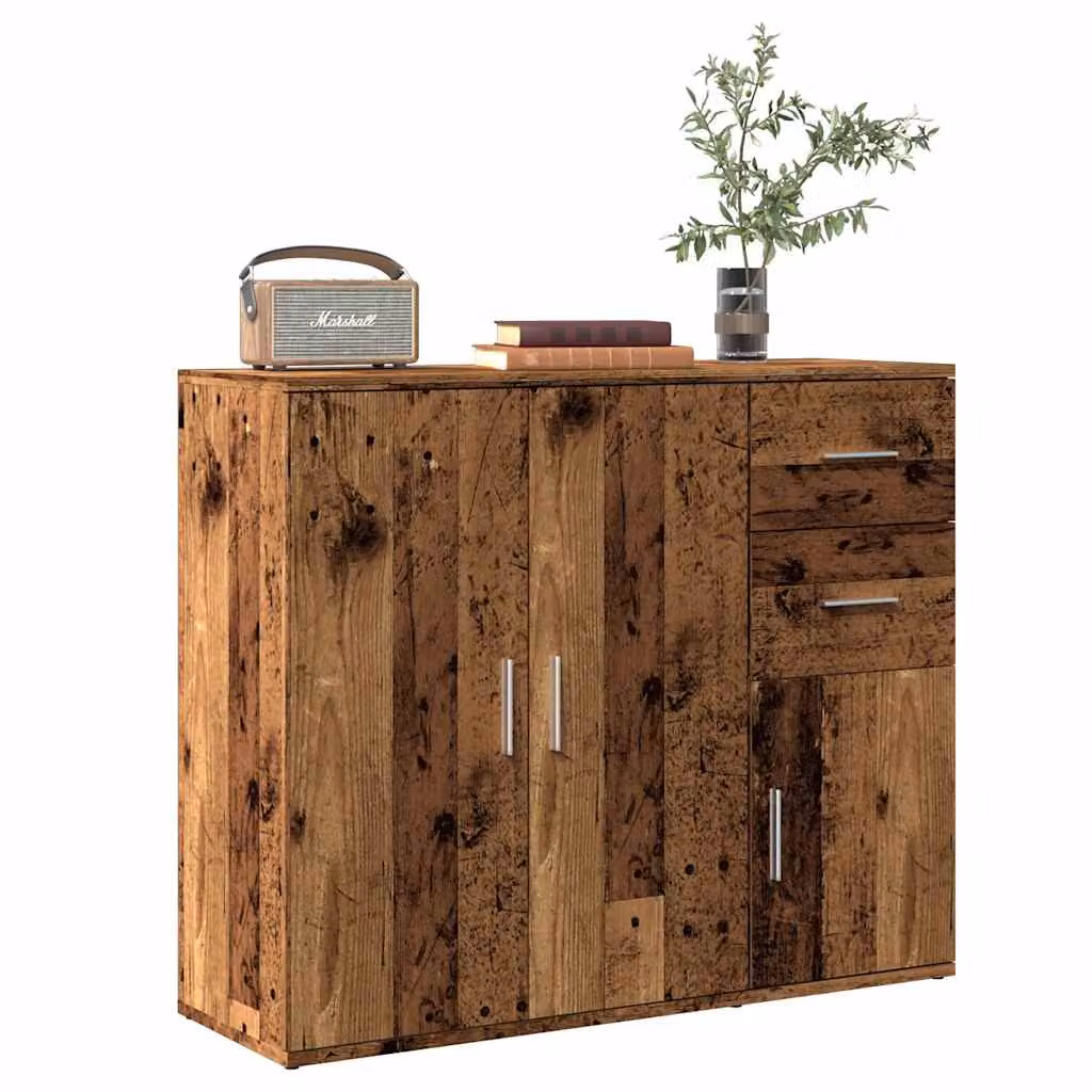 Credenza in stile classico vidaXL in legno e metallo marrone L 91 cm x P 29,5 cm x H 75 cm