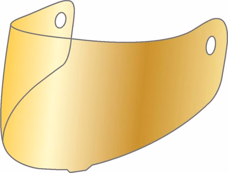 Visiera Bogotto Blade REVO, specchiata dorata